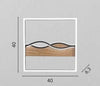 Plafoniera struttura in metallo e base Effetto Legno Bianco cct 40X40X6,3 CM