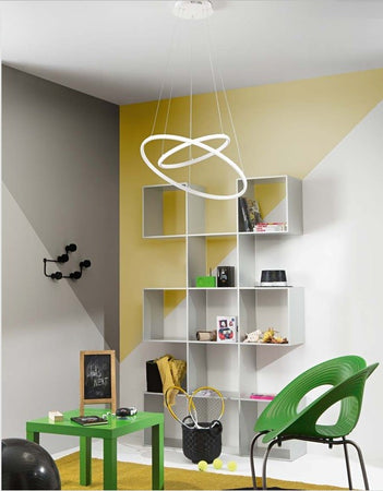 Lampadario a sospensione struttura in metallo, diffusore in silicone 120X80X150 cm