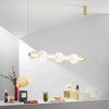 Lampadario Oro vetro trasparente diffusore opale Led Integrato
