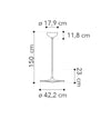Lampadario a sospensione Led in metallo Cromato 42,2X150X17,9CM