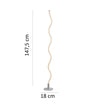 Piantana Led Struttura in metallo con diffusore in acrilico 147,5X18 cm