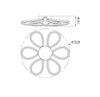Plafoniera Led Struttura in metallo con diffusore in acrilico 75X14CM