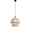 Lampadario a sospensione legno naturale 192,5X40X10cm