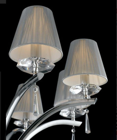 Lampadario a sospensione 8xE14 105X75X50CM