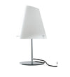 Lampada da tavolo in metallo cromato e cavo Nero 65X31 CM