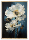 DIPINTO SU TELA LACCATO BLUEY C/CORNICE CM 42X3,5X62