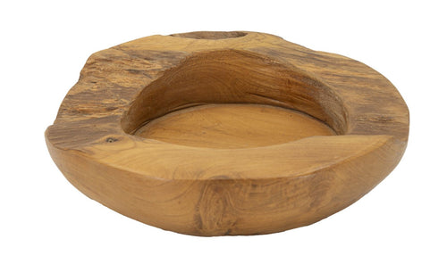 S/TASCHE ERUSI IN TEAK RIC. CM Ø 20X6 (PEZZI UNICI - NON RIP. IN SERIE)