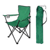 Sedia Campeggio Kit 2pz Camping Pieghevole Telo Oxford Sacca con Maniglia Verde