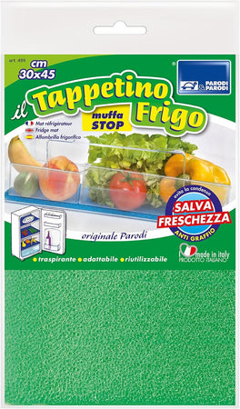 Tappetino Frigo 2pz 30x45 cm Stop Muffa Made in Italy Salva Freschezza Lavabili