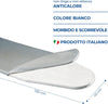 Copri Asse da Stiro Mollettone 130x45cm Made in Italy Morbido e Scorrevole