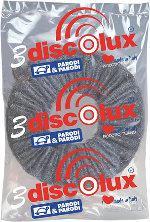 Discolux Ricambio per Lucidatrice Pavimenti 15pz Disco in Lana d'Acciaio Grigio