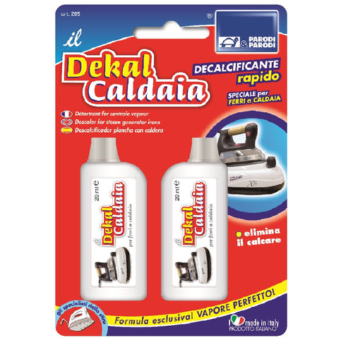 Dekal Decalcificante Ferro da stiro a Caldaia 2pz da 20ml Elimina il Calcare