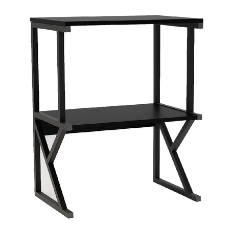 Scaffale Organizer Casa Lavoro Ufficio 3Livelli 54x37x69cm Salvaspazio Nero