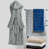 Accappatoio Overlogo ! Trussardi Unisex con Cappuccio in Pura Spugna di cotone -Eleganza e stile