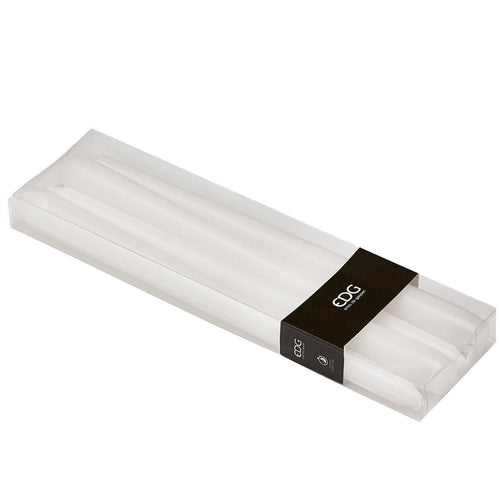Confezione 4 candele in cera stelo H 25 cm decorazione luminosa Ø 2.10 edg
