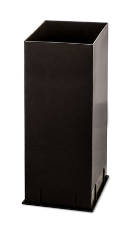 Ricambi scopino bagno - tazza plastica nero scopino bagno quadrato