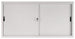 Sopralzo per armadio da ufficio colore grigio ad ante scorrevoli cm. 120x45x85H