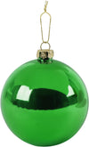 Pallina in vetro color verde per albero di Natale da Ø 10 cm, set da 4 pezzi