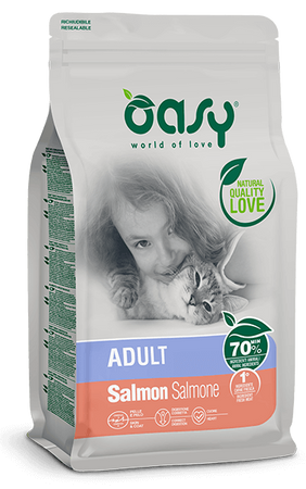 Oasy Lifestage Adult Salmone per Gatti