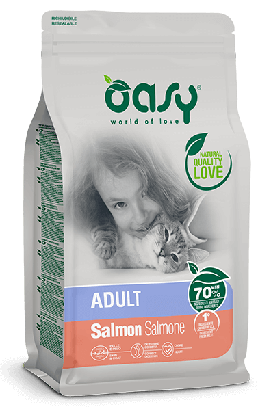 Oasy Lifestage Adult Salmone per Gatti