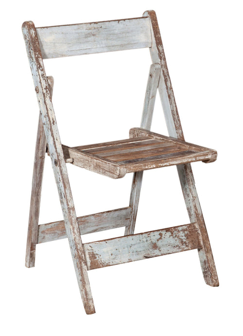 Biscottini Biscottini Sedia Pieghevole Legno Vintage Anni 30 Restaurata Design Unico