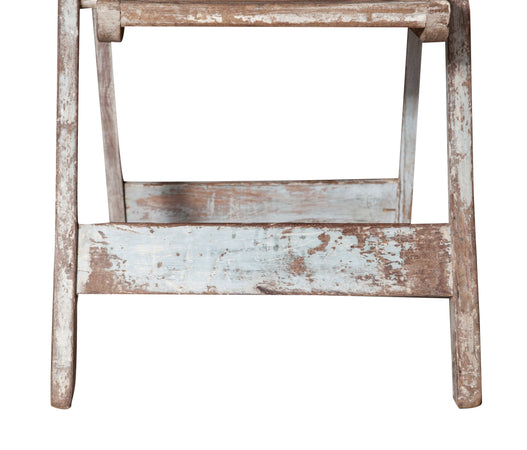 Biscottini Biscottini Sedia Pieghevole Legno Vintage Anni 30 Restaurata Design Unico