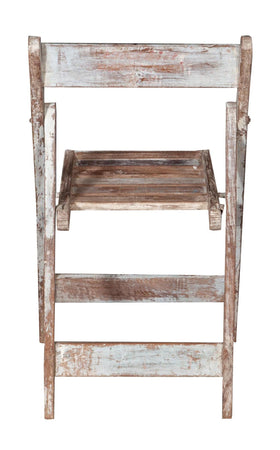 Biscottini Biscottini Sedia Pieghevole Legno Vintage Anni 30 Restaurata Design Unico