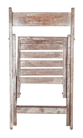 Biscottini Biscottini Sedia Pieghevole Legno Vintage Anni 30 Restaurata Design Unico