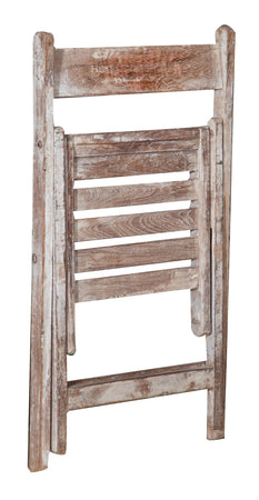 Biscottini Biscottini Sedia Pieghevole Legno Vintage Anni 30 Restaurata Design Unico