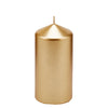 Candela classica cera dorata moccolo decorazione luminosa gold per ambienti