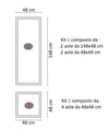 kit Boiserie LEDMall Home  Pronto da Montare con Bordi Pretagliati mod. BASILEA