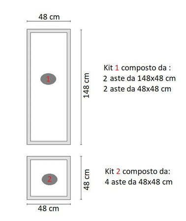 kit Boiserie LEDMall Home  Pronto da Montare con Bordi Pretagliati mod. BASILEA