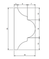Kit Boiserie LEDMall Home Pronto da Montare con Bordi Pretagliati mod. ISTANBUL