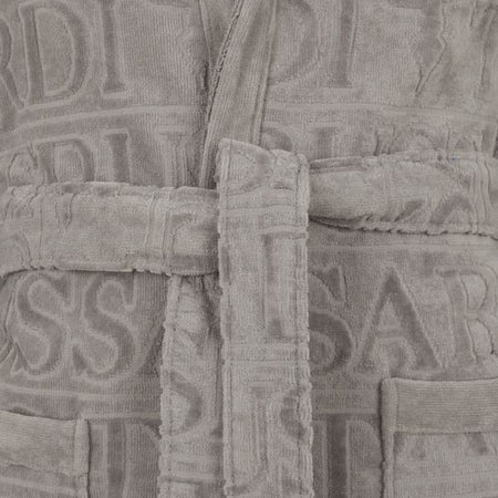 Accappatoio Overlogo ! Trussardi Unisex con Cappuccio in Pura Spugna di cotone -Eleganza e stile