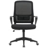 Sedia Poltrona da Ufficio Scrivania Girevole Altezza Regolabile 98-108cm Traspirante