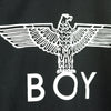 BOY LONDON Felpa Girocollo Uomo Eagle Textured Sweat Black/white da uomo