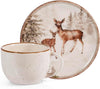 Confezione 4 tazze caffè con piatto magical deerH&H