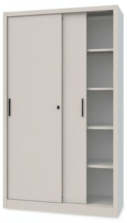 Armadio ad ante scorrevoli per archivio documenti colore grigio cm. 150x45x200H