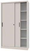 Armadio ad ante scorrevoli per archivio documenti colore grigio cm. 150x45x200H