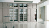 Armadio ad ante scorrevoli per archivio documenti colore grigio cm. 150x45x200H
