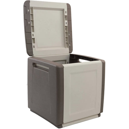 Baule cassapanca multiuso porta cuscini in Resina da esterno con maniglia "Made in Italy"