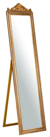 Biscottini Specchiera da terra L43xPR4xH178 cm finitura oro anticato.
