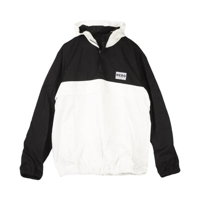 HERO'S HEROINE Giacca a Vento Infilabile Uomo Windbreaker Keyline Black/white da uomo