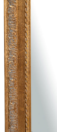 Biscottini Specchiera da terra L43xPR4xH178 cm finitura oro anticato.