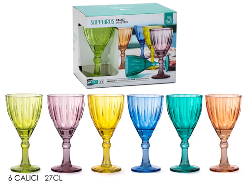 Set 6 Calici Sapphirus 27 CL 6 Assortimenti