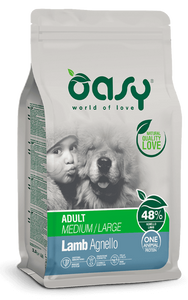 Oasy One Animal Protein Adult Medium/Large Agnello per Cani