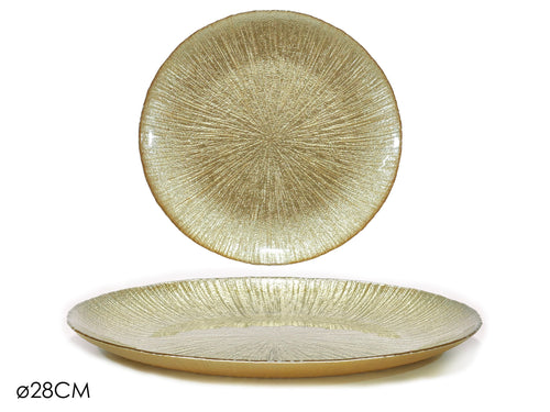 Piatto Piano Ø28cm Oro