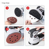 Disco in carta velcrato flessibile ed abrasiva con 8 fori 125 mm