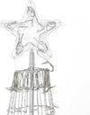 Albero di Natale a cono con led in movimento da esterno