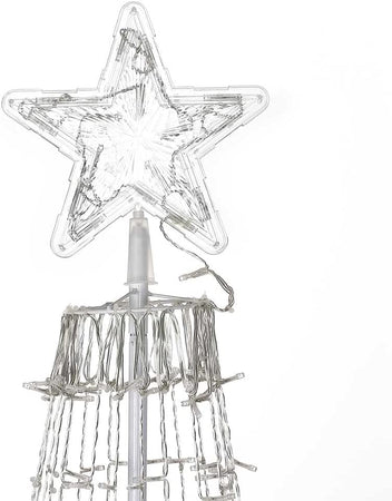 Albero di Natale a cono con led in movimento da esterno